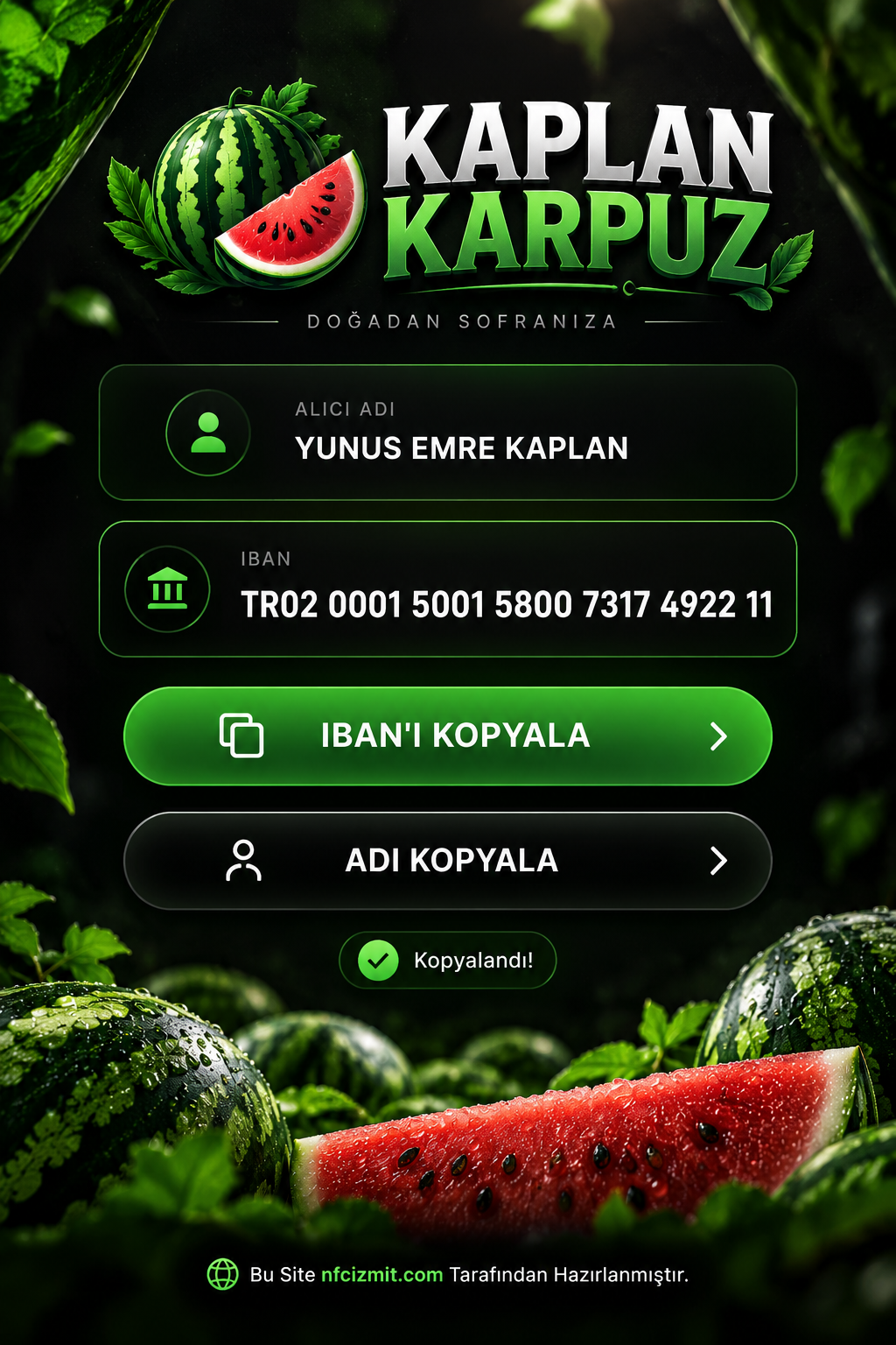 KAPLAN KARPUZ karpuz logosu